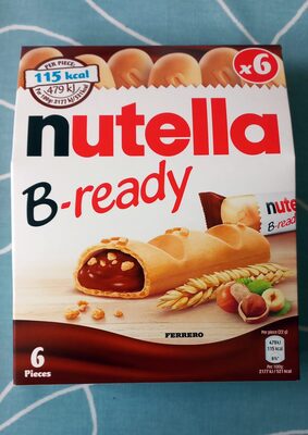 Biscuits NUTELLA B-ready Noisettes et Cacao x6 - 132g