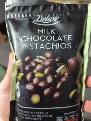 Pistachios with milk chocolate