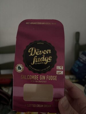 Salcombe Gin Fudge with pink grapefruit